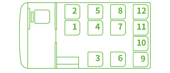［ロケバス座席表］コミューター ハイエースタイプ